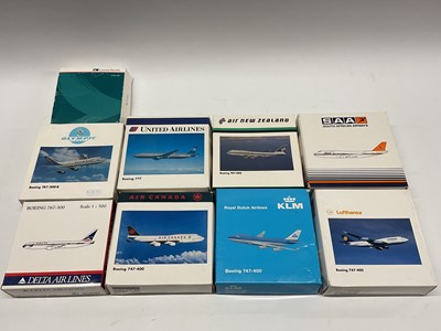 Lot 686 - Nine commercial aircraft diecast models...