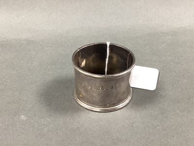 Lot 34 - A Hallmarked Silver Napkin Ring, W & C Sissons,...