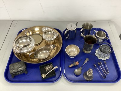 Lot 218 - A Georgian Hallmarked Silver Spice / Condiment...