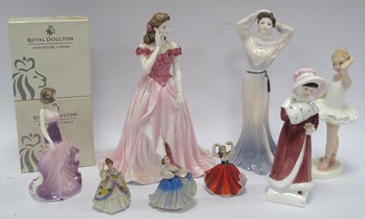 Lot 1235 - Coalport - 'Sarah' 19.5cm high, 'Yasmin',...
