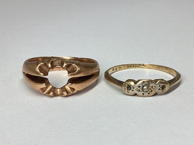 Lot 61 - A 9ct Rose Gold Single Stone Ring Mount,...