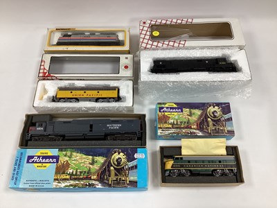 Lot 638 - Five boxed HO scale American outline diesel...