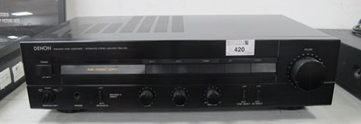 Lot 420 - Denon Integrated Stereo Amplifier...