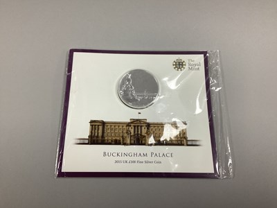Lot 391 - Royal Mint 2015 Fine Silver UK £100 Coin, in a...