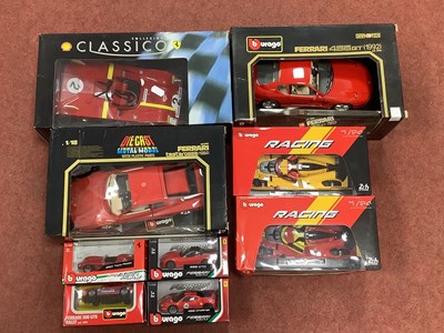 Lot 602 - Nine diecast model cars predominantly by...