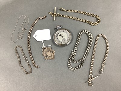 Lot 251 - A Hallmarked Silver Openwork Shield Pendant,...