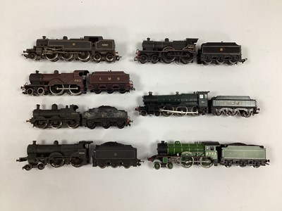 Lot 704 - Seven 00 gauge locomotives: a Hornby Fowler...
