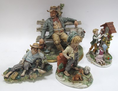 Lot 1217 - Capodimonte Figurines, including Biricchino,...