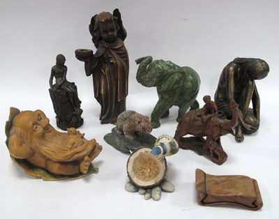Lot 1228 - Osvaldo Moroder Dwaf and Bird Sculpture Dwarf...
