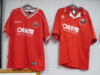 Lot 11 - Barnsley Admiral Home Shirts with 'Ora' Logo,...