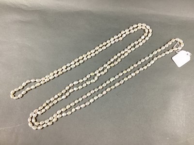 Lot 171 - A Single Strand Opera Length Baroque Pearl...