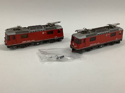 Lot 811 - Two cased Bemo HOm (metre gauge = 12mm) Ge 4/4...