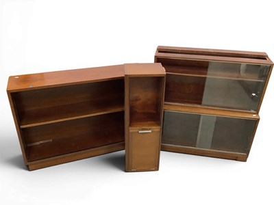 Lot 1510 - XX Century Sectional Bookcase with a cupboard...