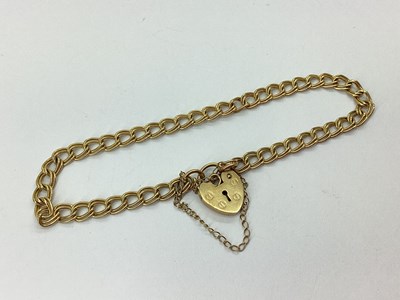 Lot 98 - A Dainty 9ct Gold Double Curb Link Bracelet,...