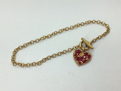 Lot 99 - A Modern 9ct Gold Bracelet, the belcher links...