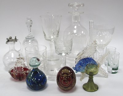 Lot 1255 - Faberge Glass Egg, Mdina paperweight,...