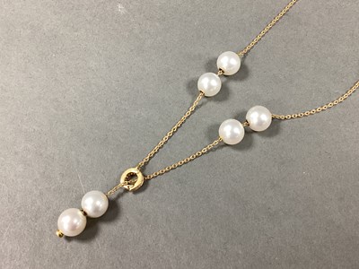Lot 114 - Mikimoto; A Modern 18ct Gold 'Pearls in Motion'...