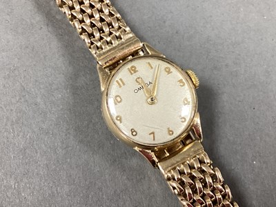 Lot 242 - Omega; A 9ct Gold Cased Ladies Wristwatch, the...