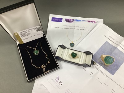 Lot 137 - Gemporia Modern Green Aventurine Heart Shape...