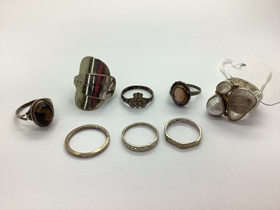 Lot 154 - A Collection of "925" and Other Rings,...