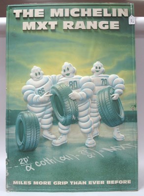 Lot 1314 - The Michelin MXT Range, card-backed poster...