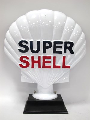 Lot 1152 - Super Shell White Painted Metal Free-Standing...