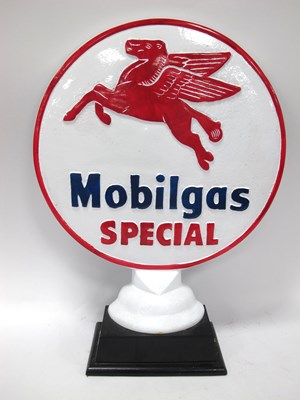 Lot 1153 - Mobilgas Special White Painted Metal...