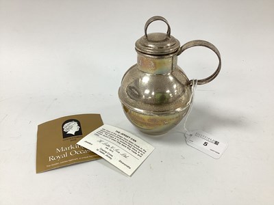 Lot 5 - A Hallmarked Silver 'Jersey Can', MG,...