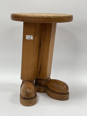 Lot 1543 - Postmodern Swedish Wooden Leg Table, circa...