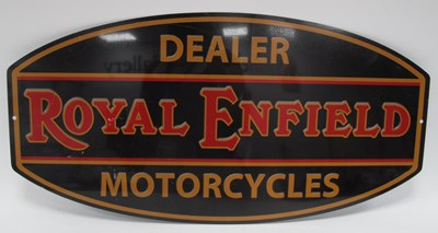 Lot 1374 - Royal Enfield Dealer Metal Wall Sign, circa...