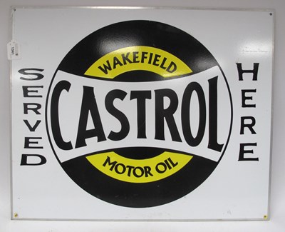 Lot 1341 - Wakefield Castrol Motor Oil Aluminium Wall...