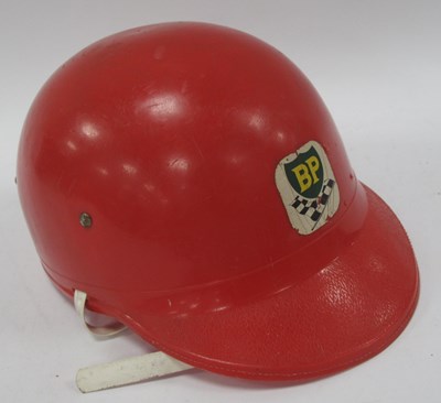 Lot 1362 - J & L.R Ltd Merit Plastic Toy Red Helmet with...