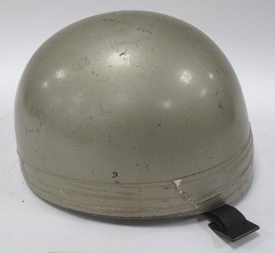 Lot 1359 - Vintage Cromwell Size 7 Silvered Racing Helmet.