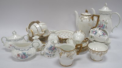 Lot 1232 - Porcelain tea and coffee wares, including...