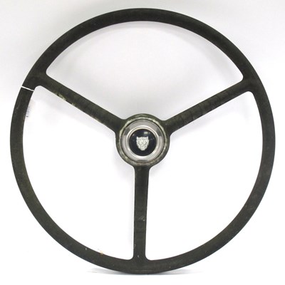 Lot 1415 - Vintage Jaguar Car Steering Wheel, with Jaguar...