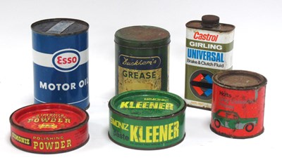 Lot 1421 - Simoniz Wax Tins, Emstrol Fluid, Holts Primer...
