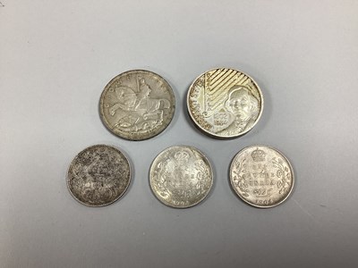 Lot 347 - 1935 George V Silver Crown, together with...