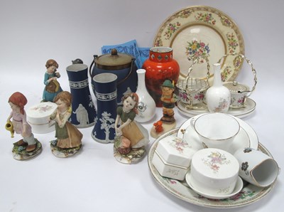 Lot 1211 - Two Hummel and Four Capodimonte Figurines,...