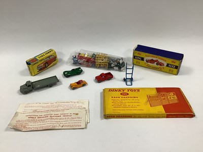 Lot 814 - Three Dinky Dublo Diecast vehicles, a Matchbox...