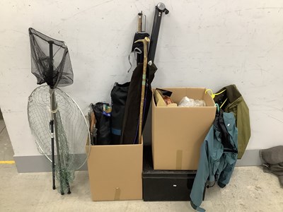 Lot 1140 - Comprehensive fishing outfit, including large...