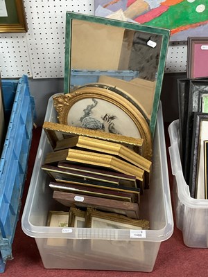 Lot 1488 - Pictures and mirrors, including two antique...