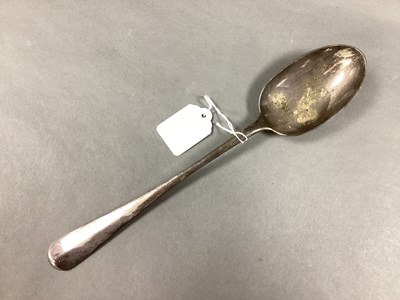 Lot 8 - A Hallmarked Silver Hanoverian Rattail Pattern...