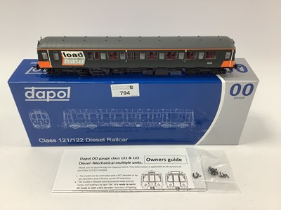 Lot 794 - A boxed Dapol 00 gauge Class 122 railcar in...