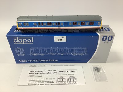 Lot 791 - A boxed Dapol 00 gauge Class 122 railcar in...