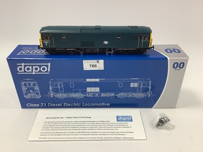 Lot 786 - A boxed Dapol 00 gauge Class 73 JA locomotive "...