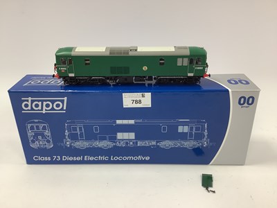 Lot 788 - A boxed Dapol 00 gauge Class 73 "E6002" in BR...