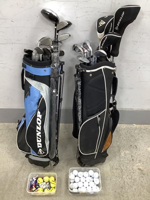 Lot 1167 - Golf, approx 23 Dunlop Clubs and Umbrellas in...