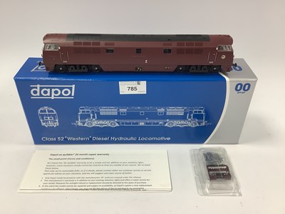 Lot 785 - A boxed Dapol 00 gauge Class 52 "Western"...