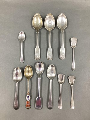 Lot 30 - A Set of Three Hallmarked Silver Fiddle and...