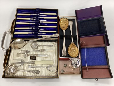 Lot 222 - A Hallmarked Silver Squat Pepperette, together...